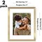 Americanflat 2 Pack of Picture Frames with Mat - Plexiglass Cover